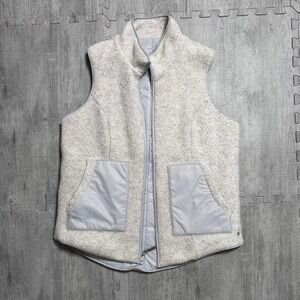 Smartwool Reversible Sherpa Fleece Vest Women's Large Color Gray